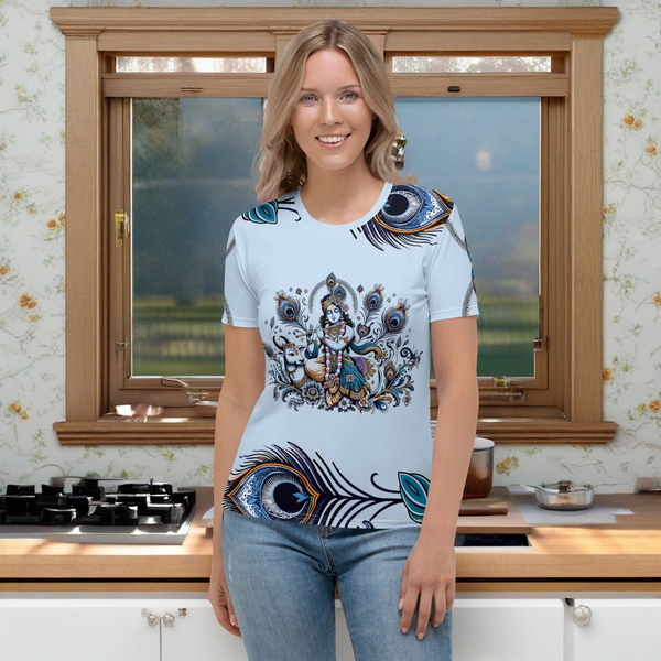 Krishna Hindu All Over T-Shirt